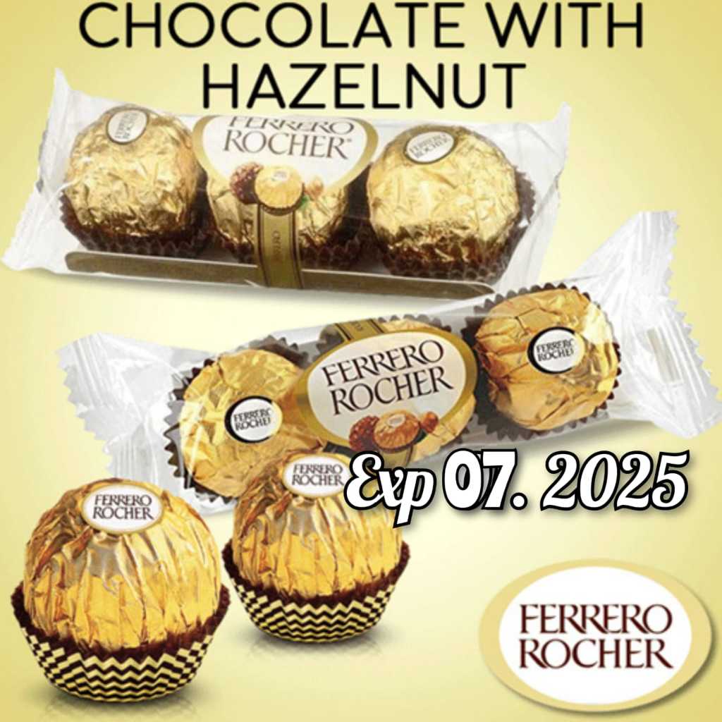 

Ferrero rocher T3 Cokelat Coklat Ferero T3 isi 3 Chocolate