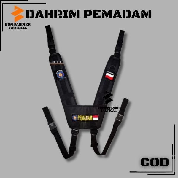 PROMO Sabuk ikatpingang Dahrim Damkar / Dahrim Pemadam / Dahrim Hitam Damkar / Dahrim Black