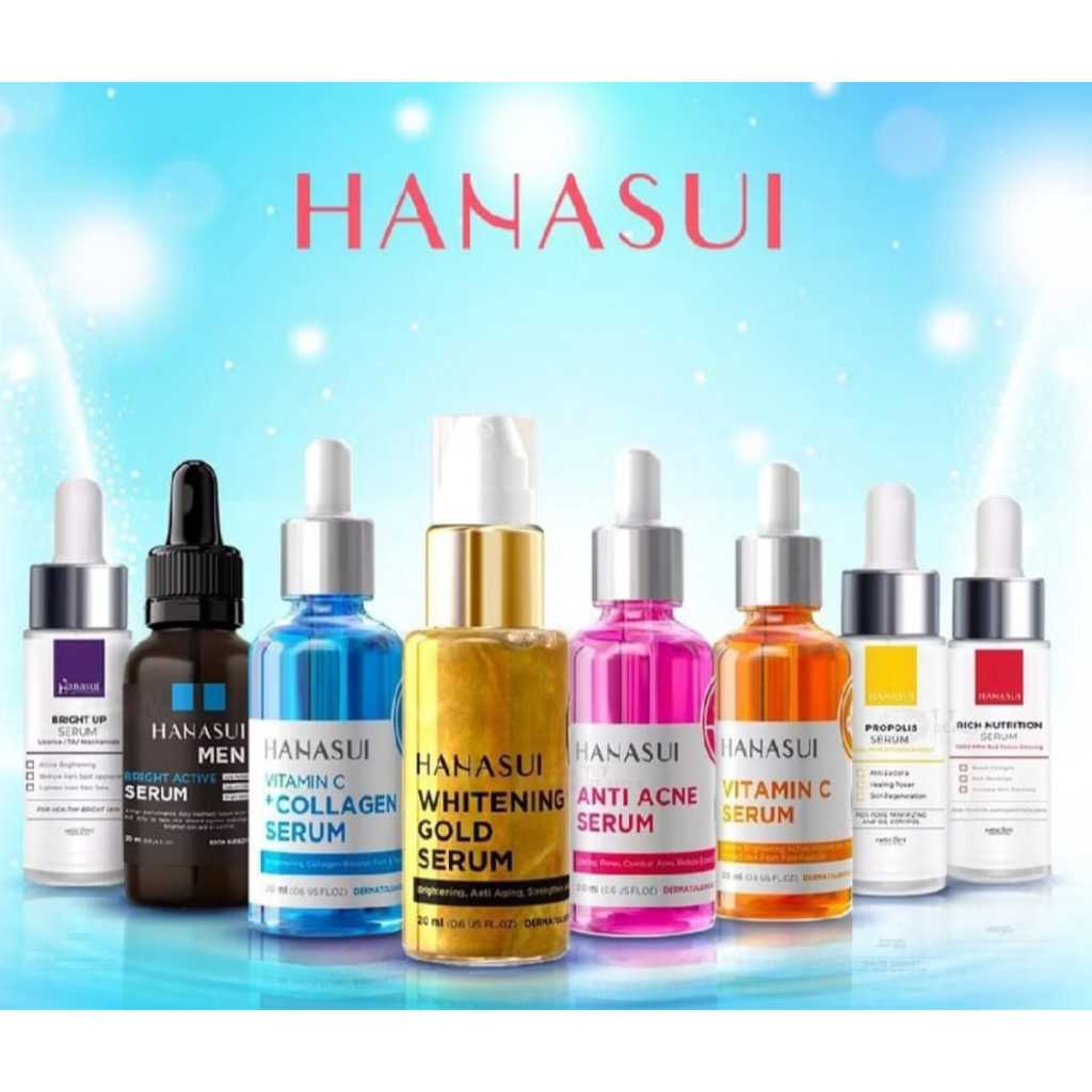 HANASUI Serum - Whitening Gold | Anti Acne | Vitamin C | Vitamin C + Collagen | Advance Retinol | Ad