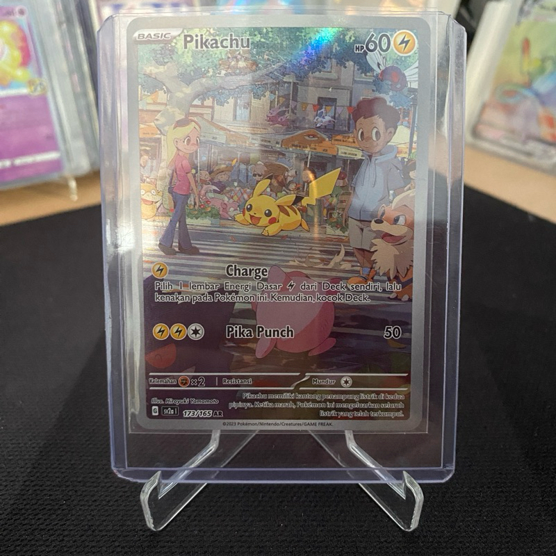 Pikachu AR 174/165 TCG Pokemon indonesia