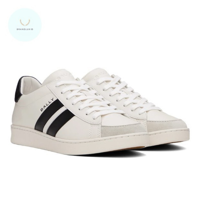 Bally Thiago Low-top Sneakers Smooth Leather White Black