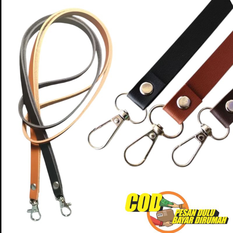 

Tali Lanyard Kulit Sintetis Premium Tali Tas Tali Buat Pozzd Tali Gantungan Kunci