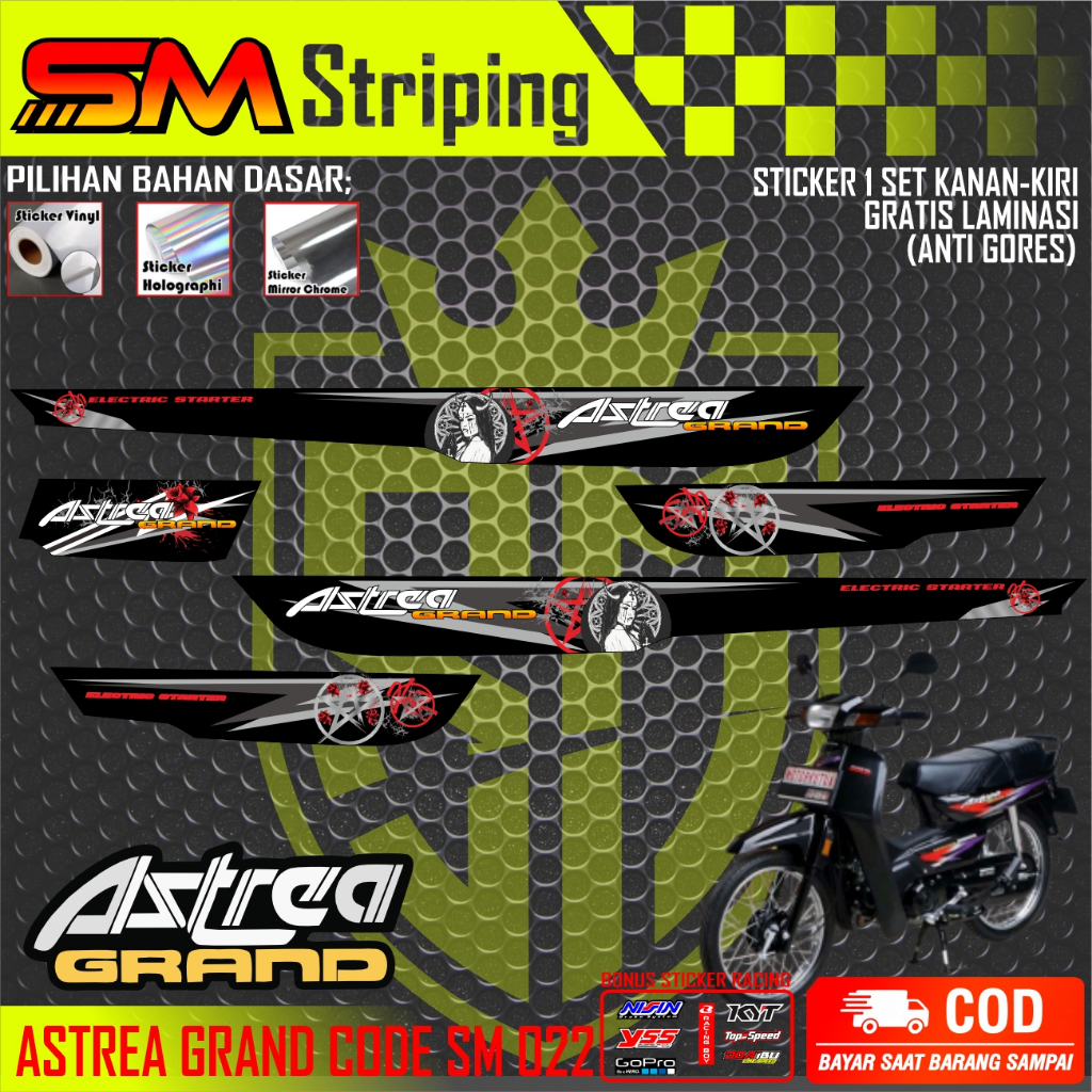 STRIPING ASTREA BULUS / STRIPING ASTREA BULUS KLASIK / STRIPING GRAND BULUS MODEL MEDUSA