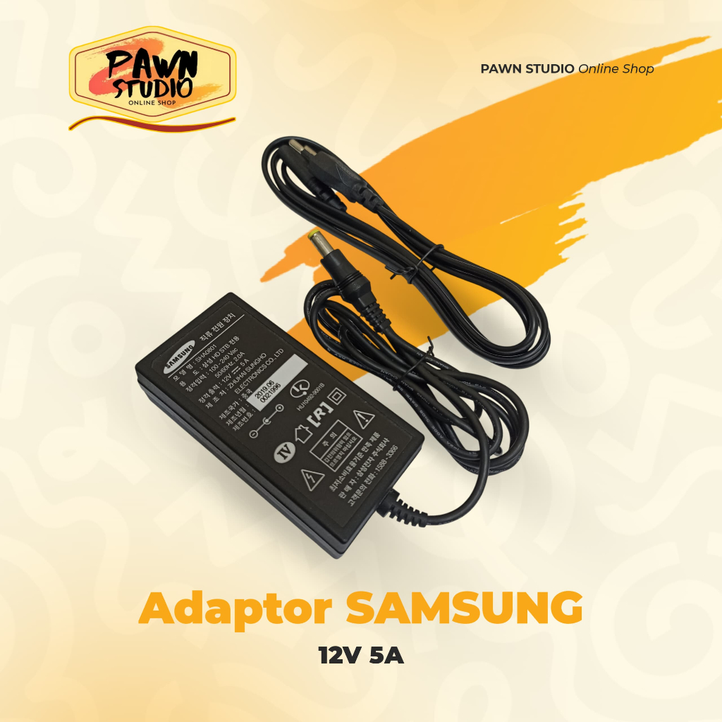 Adaptor Samsung 12V 5A Power Adaptor Adapter Samsung 12V 5A / Adaptor Samsung 12 Volt 5 Ampere