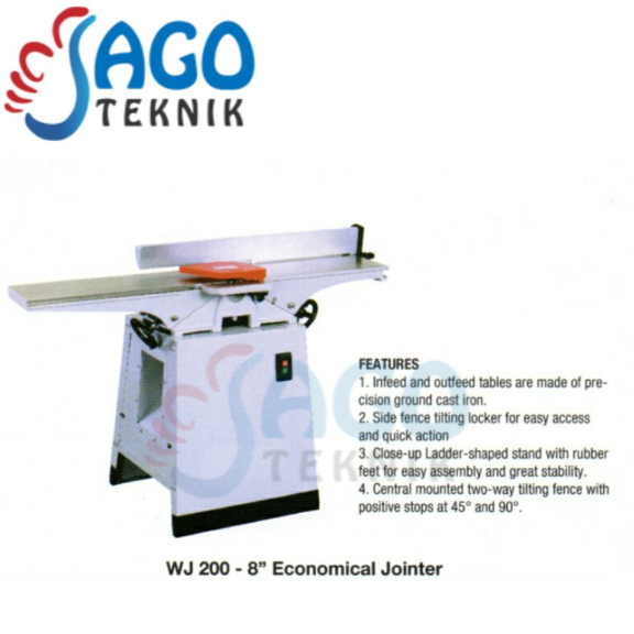 Wood Jointer WJ-200 Oscar / Economical Jointer 8 inch Oscar