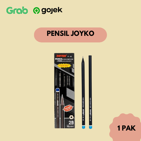

Pensil Joyko Hitam 2B P-92 Isi 12 Pcs (1Pak)