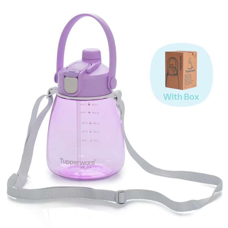 dropship aqua tumbler botol minum 1liter dengan sedotan sale tupperware