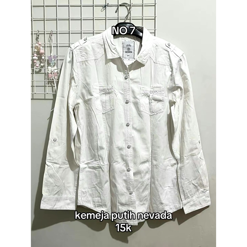 preloved kemeja putih nevada