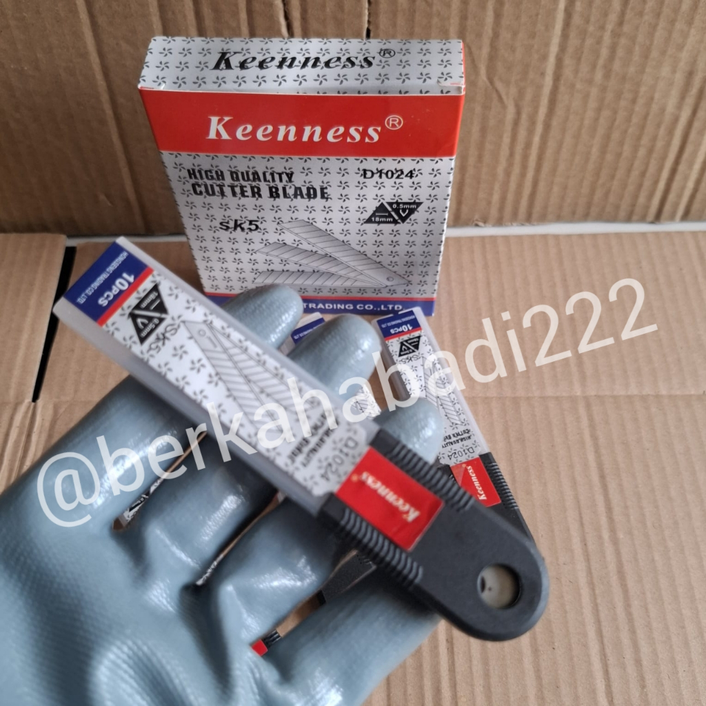 

Isi Cutter Keenness - Mata pisau cutter besar 18mm tajam isi 10pcs