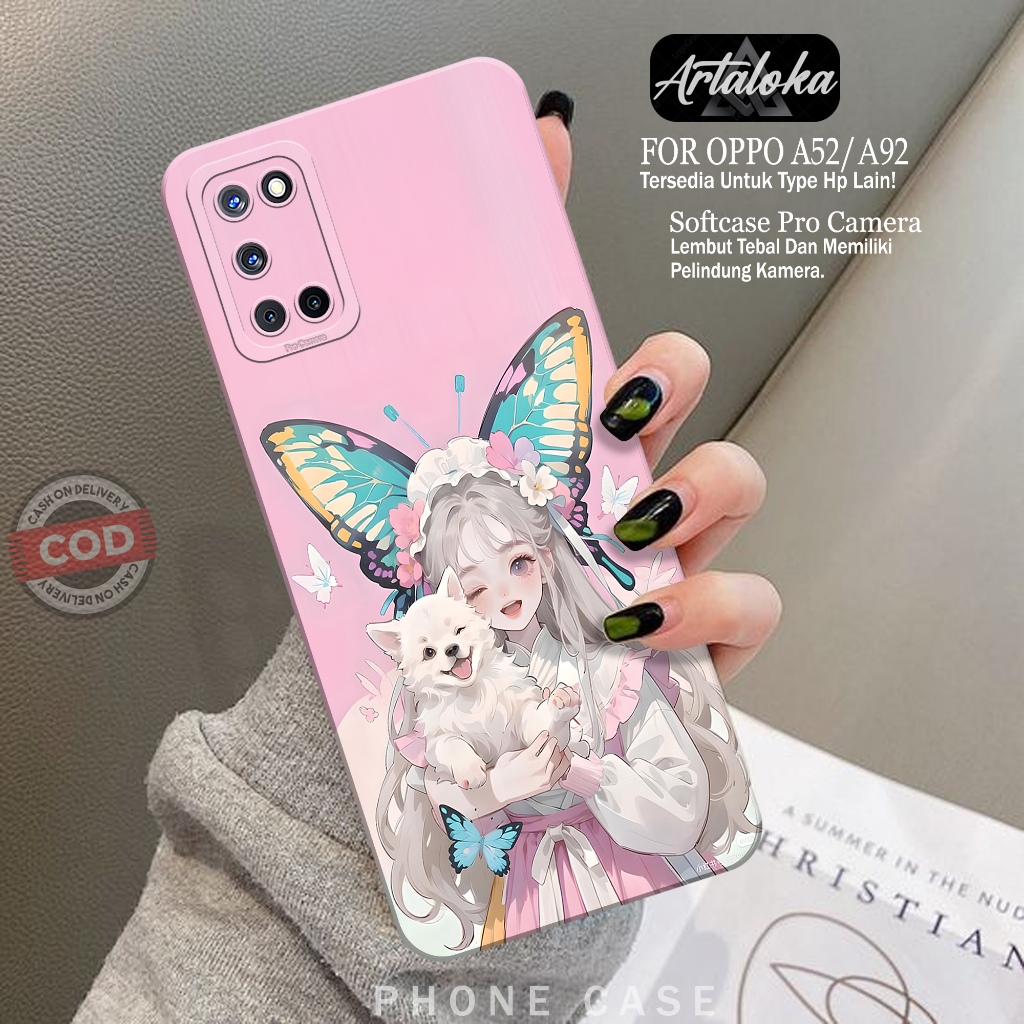 Softcase Hp OPPO A92/A52 Fashion Case Kartun Case OPPO A92/A52 Silikon TPU Pro Camera Casing OPPO A9