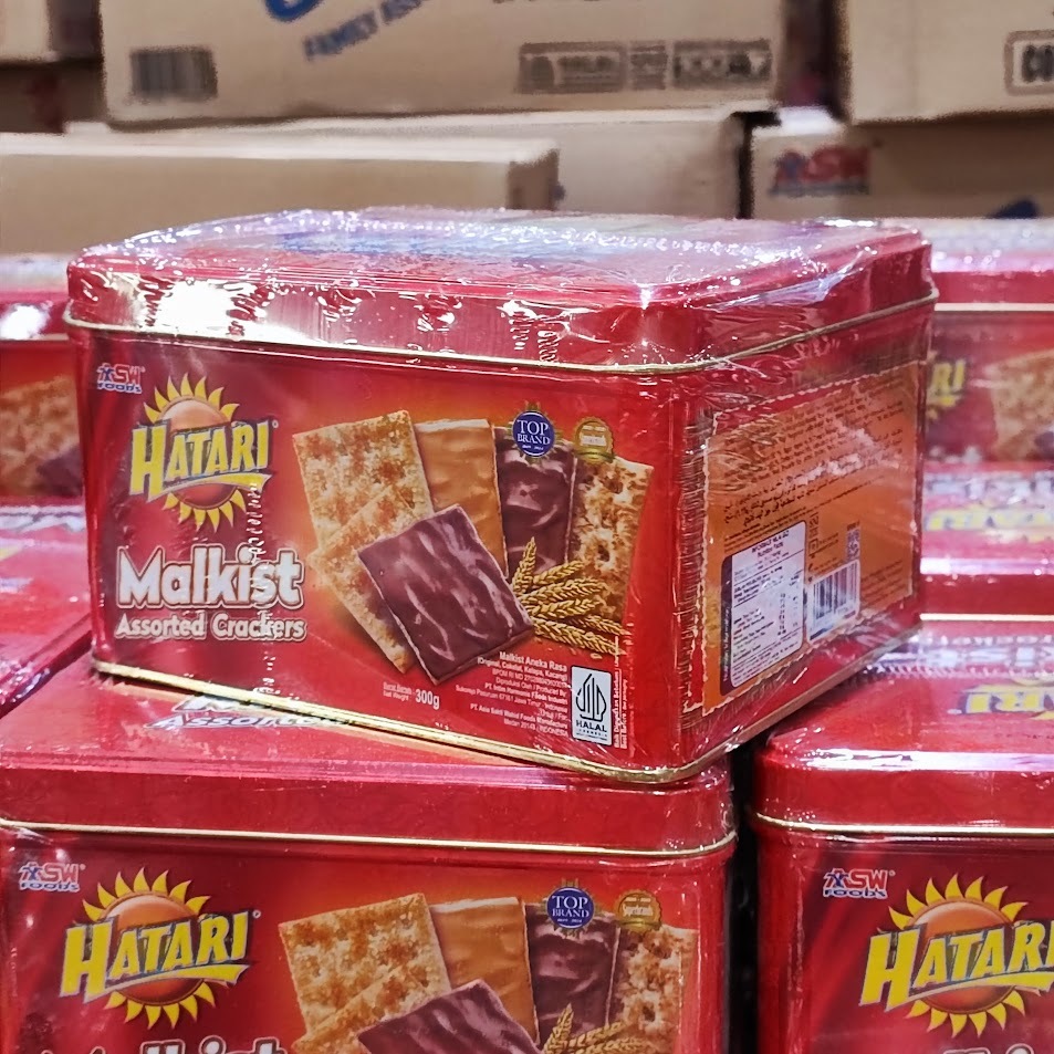 

HATARI Malkist Assorted Crackers Kaleng 300gr Malkis Aneka Rasa Original Coklat Kelapa Kacang