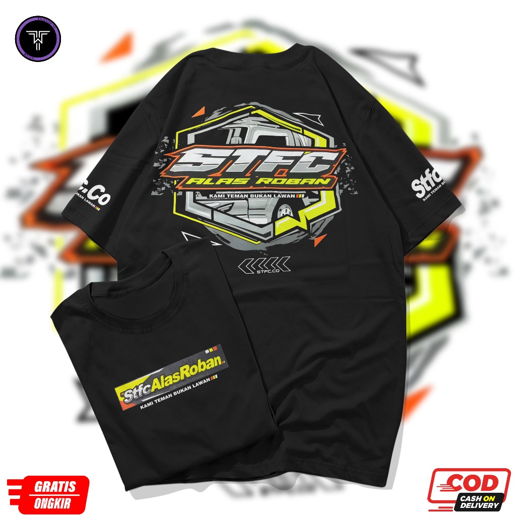Kaos Stfc Alasroban V2 / STFC KAMI TEMAN BUKAN LAWAN Baju T-shrit Alasroban / Kaso Distro Bahan Cott