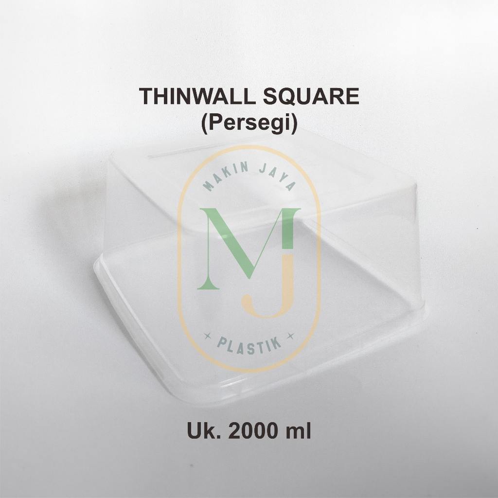 [ECER] Thinwall Square 2000ml / Thinwall Thinwall Square Kotak 2000ml