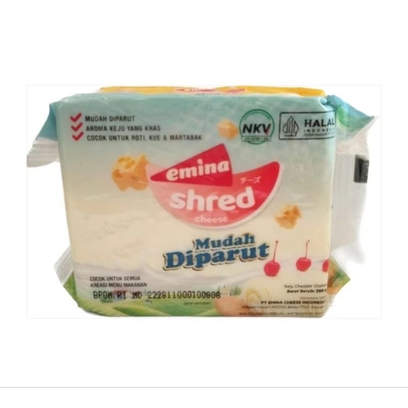 

Keju Emina 250gr / Emina Shred Cheese 250gr