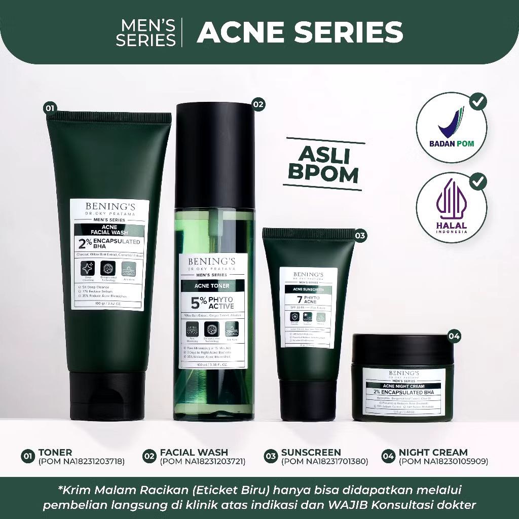 Bening's Clinic Acne Skincare Men's Series