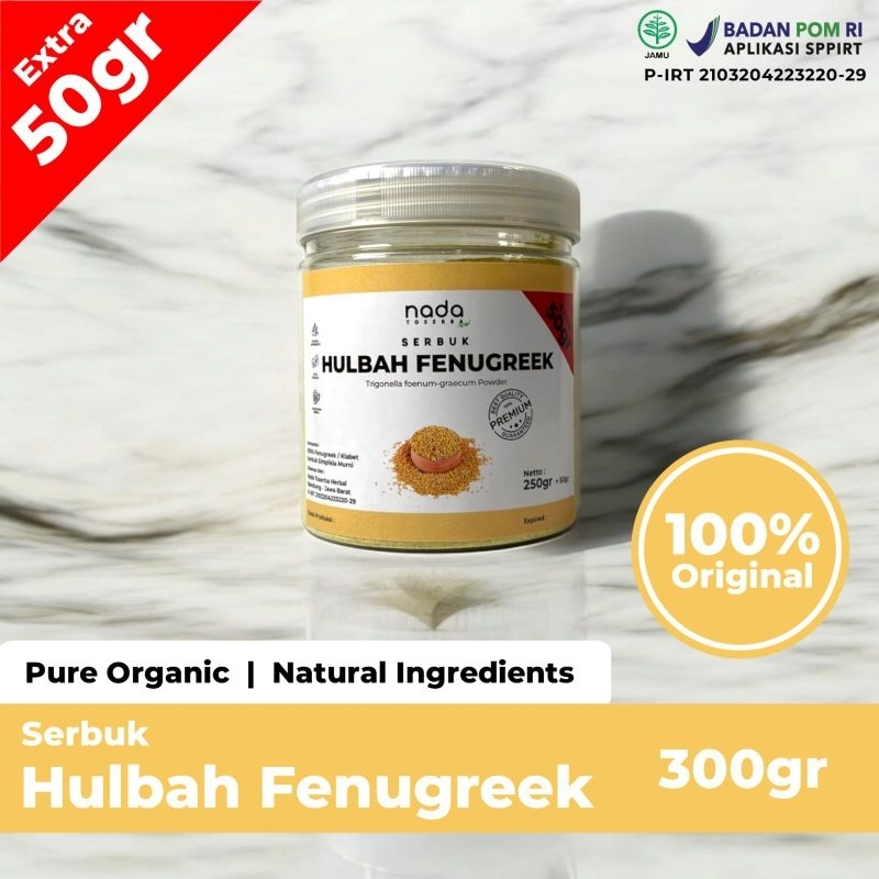 

HULBAH FENUGREEK / KLABET Bubuk Serbuk Premium | Herbal Diet & ASI Booster | Trigonella Foenum-Graecum Powder | 50gr, 100gr & 250gr