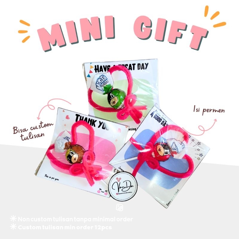 

Mini Gift Candy+ tulisan penyemangat