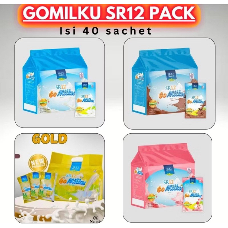 

GOMILKU PACK (40 sachet )& renteng (10sachet) SR12