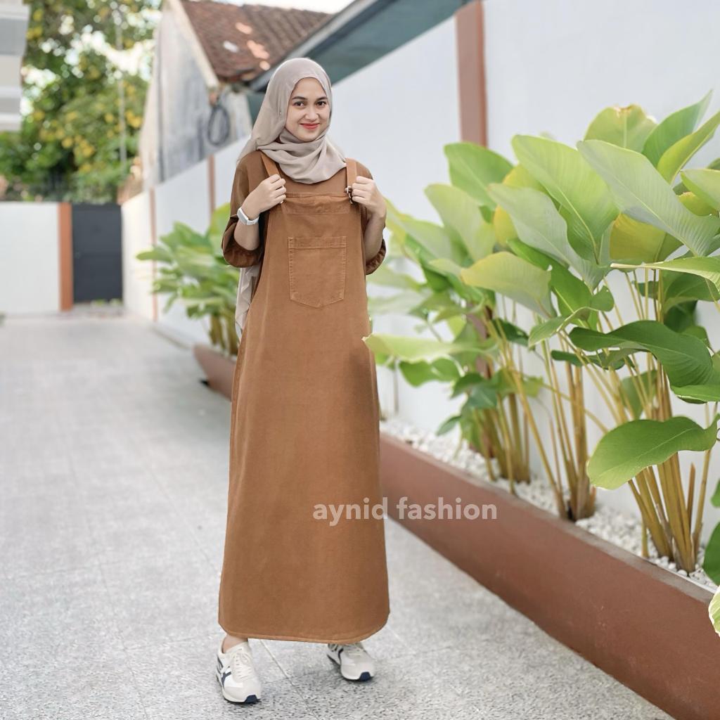 Jumsuit Premium Clans Wsnita Overal Skirt Ootd Anak Mudah Viral Trendy 2025 Celana Kodok Wanita Clan