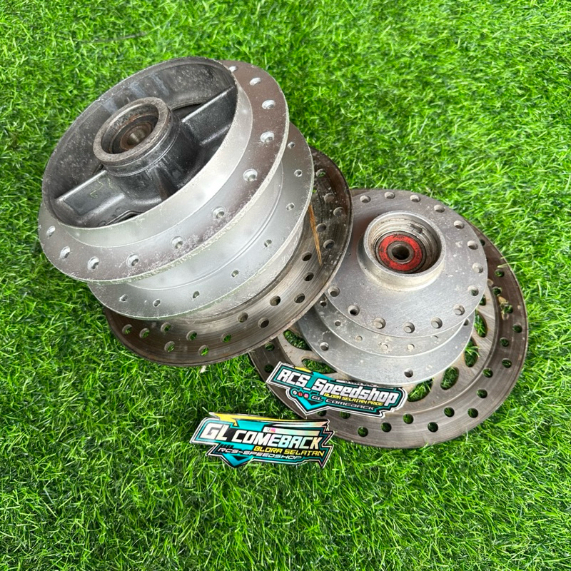 Tromol depan belakang double dist set piringan pnp cb150r cbr megapro monoshok tanpa napgir