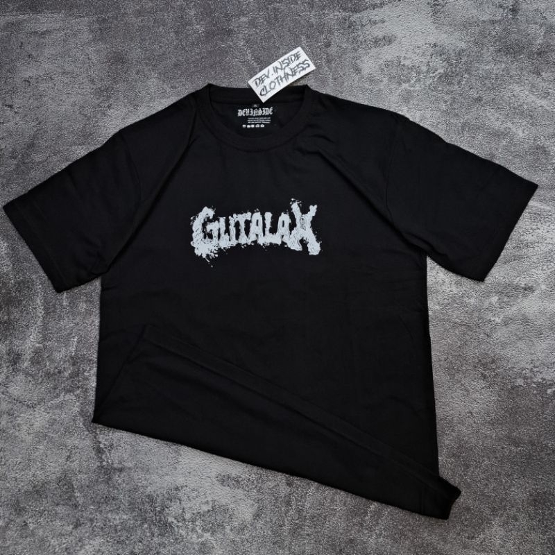 GUTALAX LOGO kaos band metal luar hitam