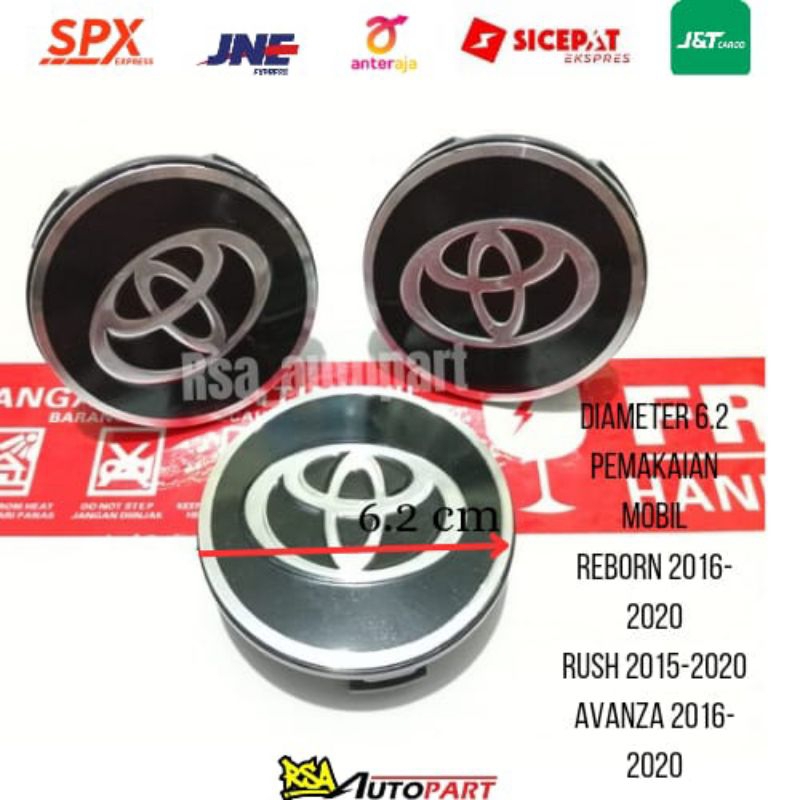 Tutup dop Velg Roda Innova Reborn 2016-2021 Rush 2015-2020 Avanza 2016-2021