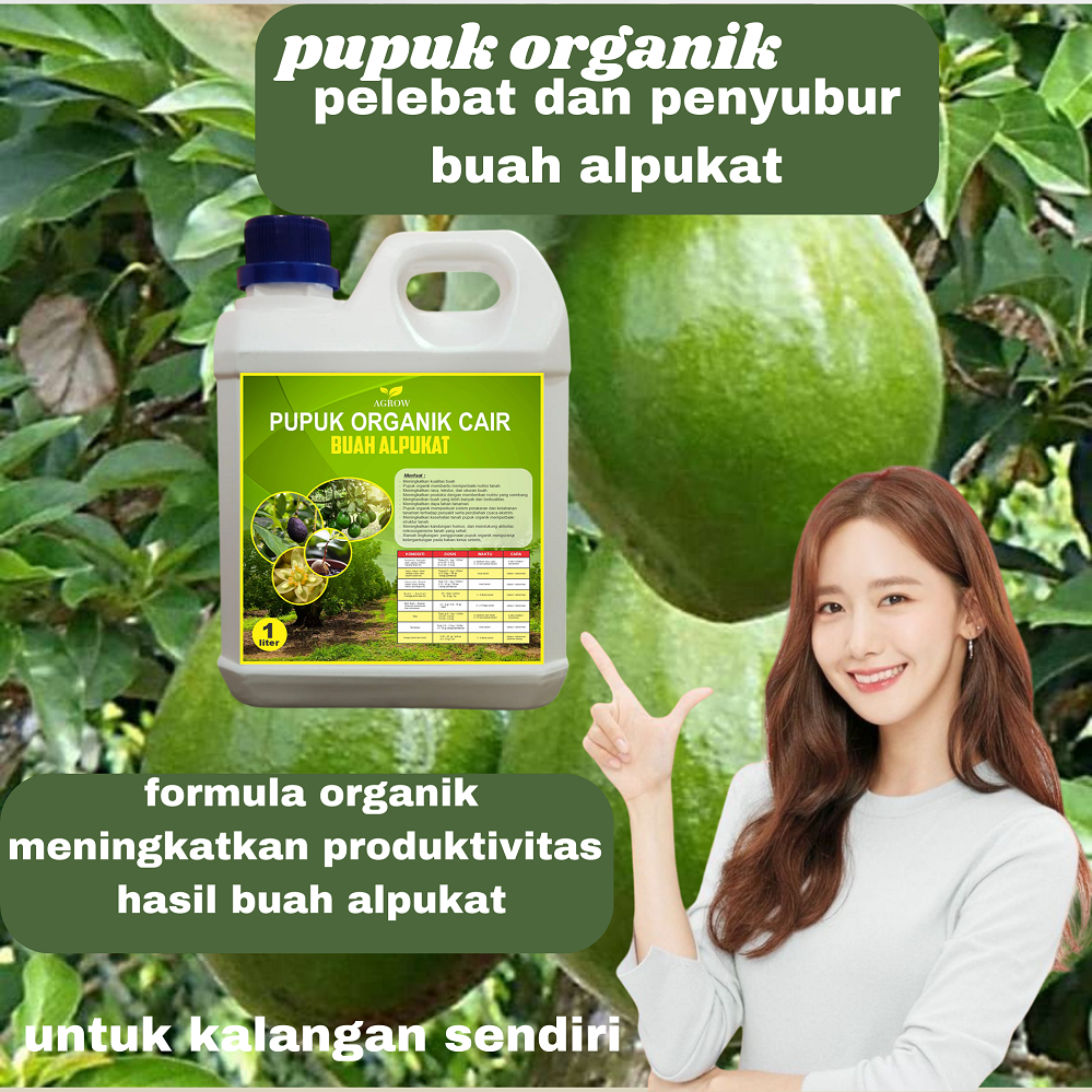 Pupuk Booster Cair Alpukat / Pupuk Alpukat Cepat Berbuah / Pupuk Pembesar Buah Alpukat / ZPT Pelebat