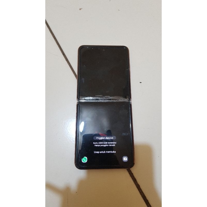mesin samsung z flip 1 minus lcd