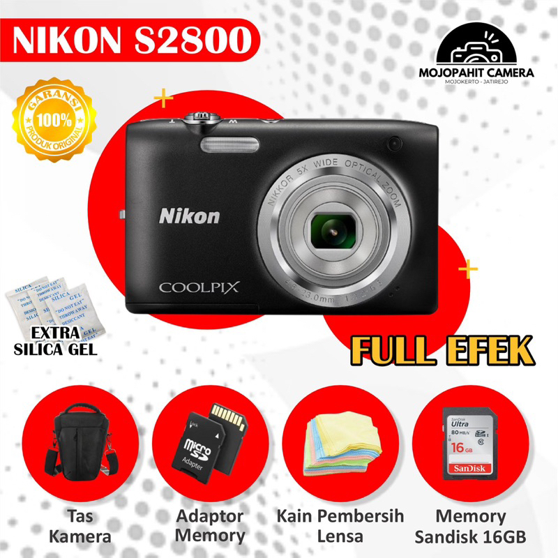 {DIGITAL CAMERA} NIKON S2800 SECOND NORMAL BERGARANSI