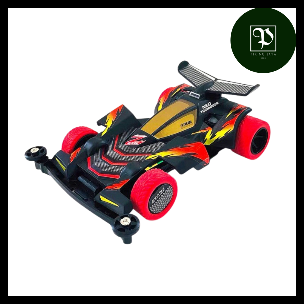 Tamiya Mini 4WD Daxing Tridagger ZMC Clear Black Version - Rep. Tamiya Merk Daxing