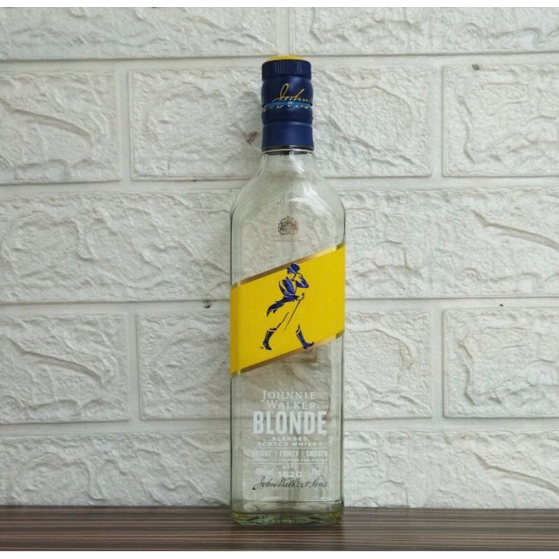botol bekas miras jw blonde/ botol pajangan / botol import