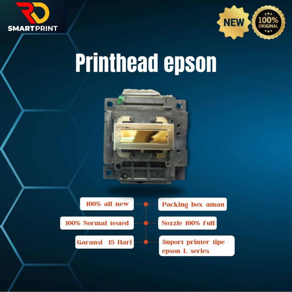 Print Head Epson ORIGINAL L110 L120 L130 L210 L220 L310 L360 L1110 L3110 L3150 L121 L1210 L3210 L529