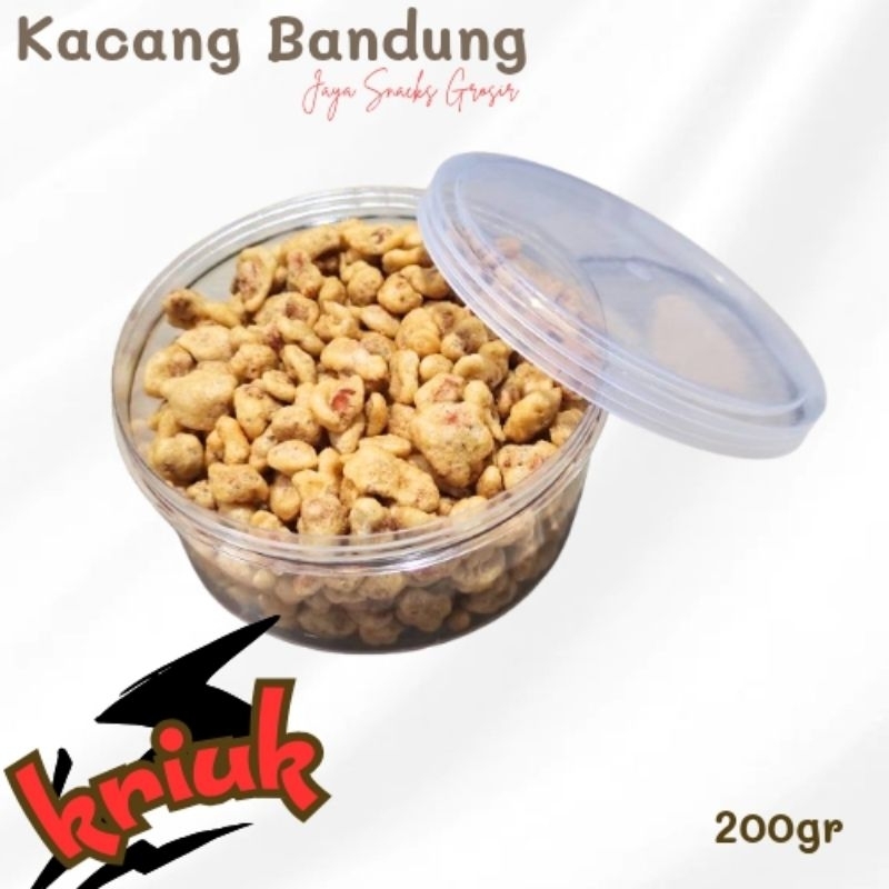 

Kacang Bandung Siap Saji Kemasan Toples 200 gram Snack Kripik Empuk dan Gurih