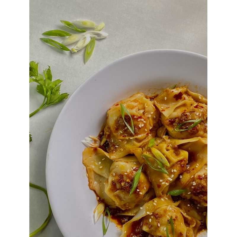 

Pangsit ayam chili oil pangsit chili oil frozen joydeekitchen