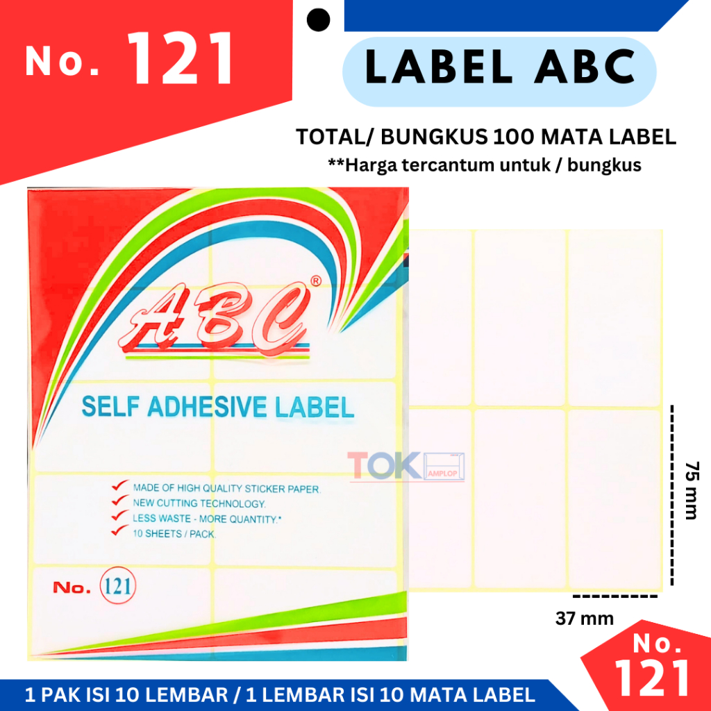 

Stiker Label 121 / STICKER