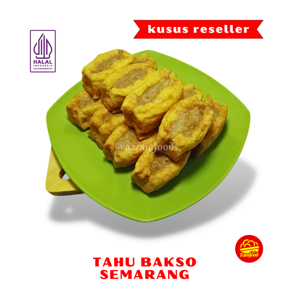 

[ kusus reseller ] Tahu Bakso Semarang Azzamfoods Premium isi 10 kemasan vacum halal tanpa pengawet