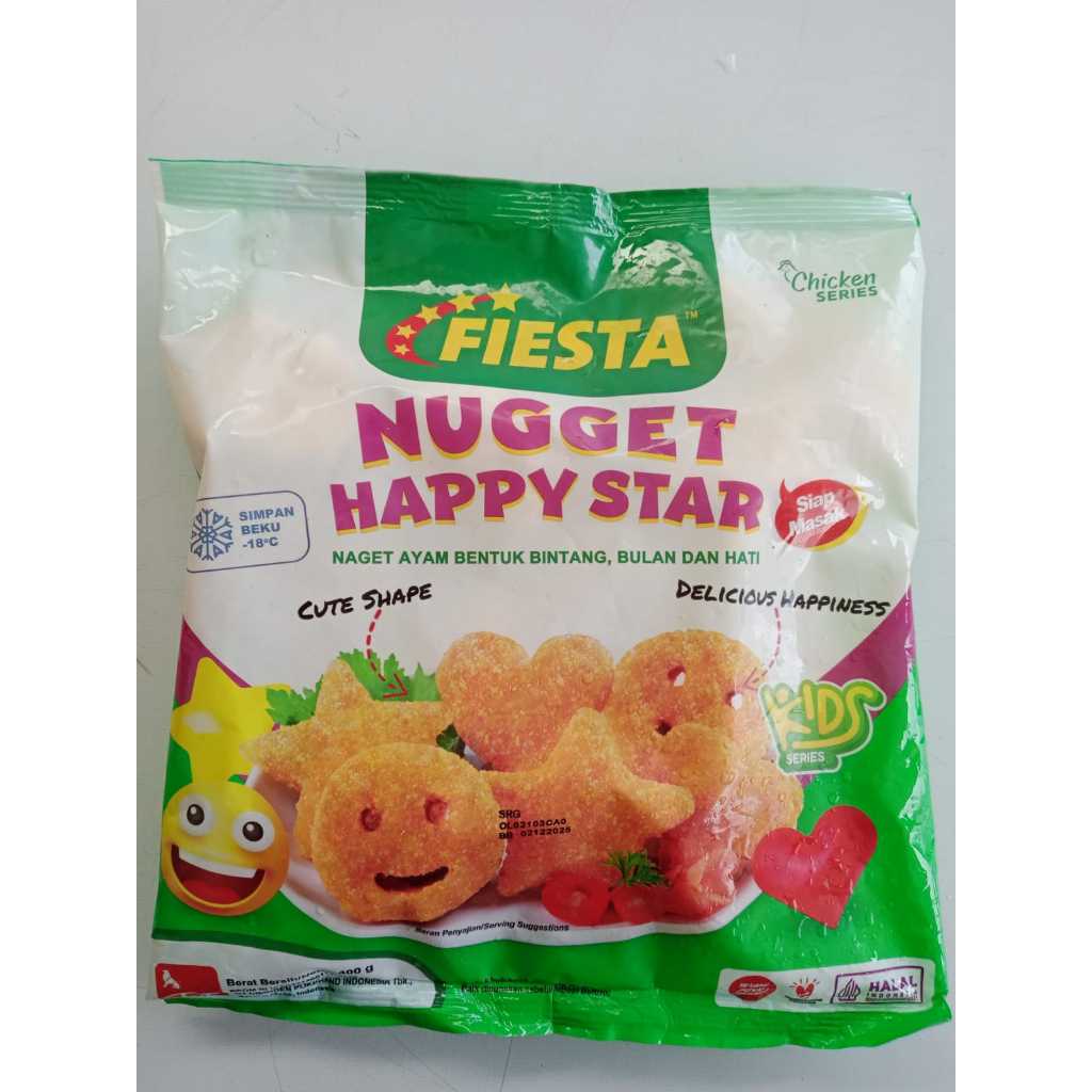 

Fiesta Nugget Happy Star 400 gram KEMASAN BARU