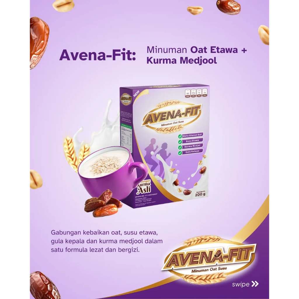

Avena Fit - Sereal No 1 Atasi Masalah Pencernaan Gerd Mual Kembung Maag Herbal Halal MUI