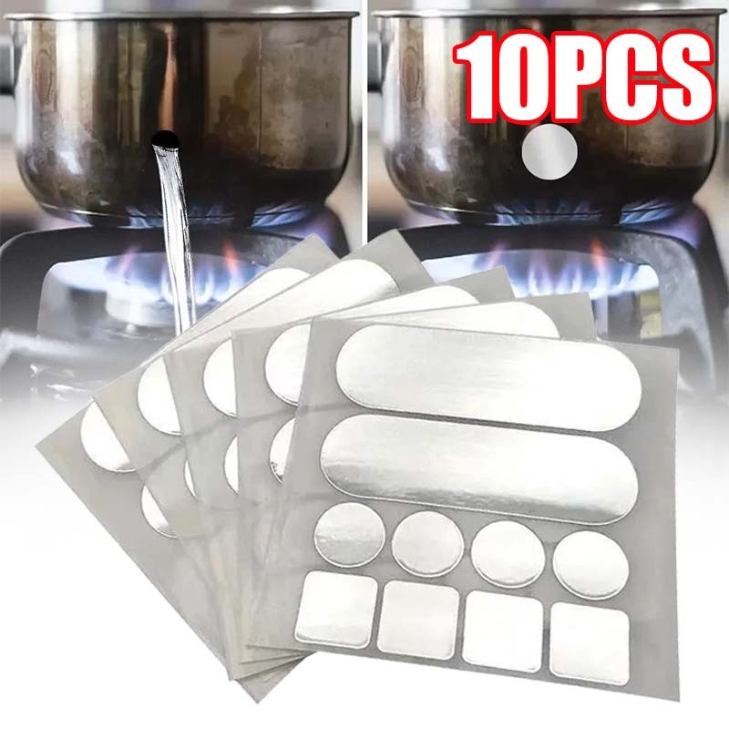 10pcs Penambal Panci Lem Tambal Panci Bocor Tahan Panas Stiker Lubang Panci Tambal Panci Almunium Fo