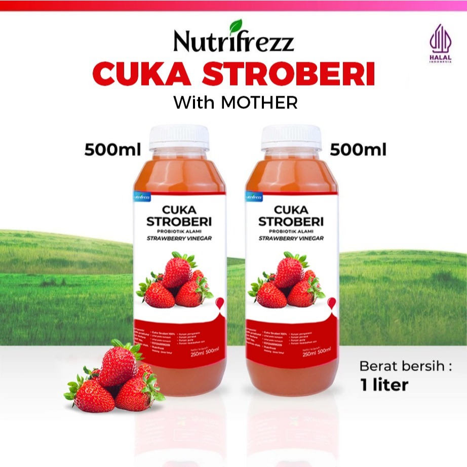 

Nutrifrezz Cuka Strawberry Original 1000 ml – Kaya Probiotik & Enzim