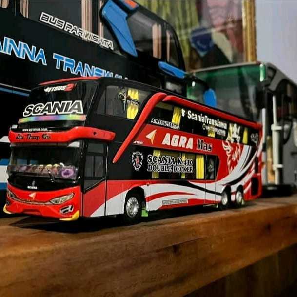 Mobil jet bus miniatur bus basuri jet bus asli agra mas miniatur bis bus basuri bisa jalan ukuran ju