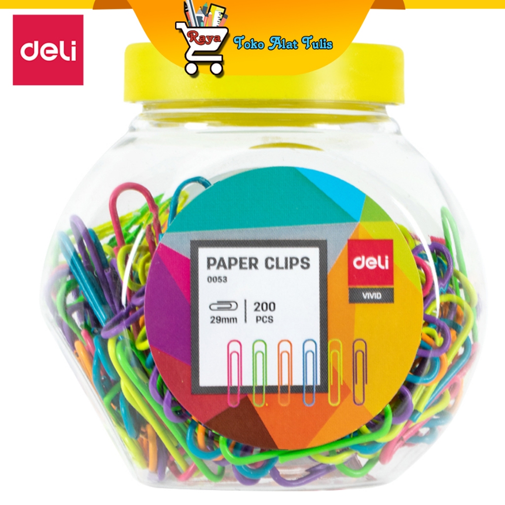 

Deli Paper Clips 29mm E0053 200pcs untuk keperluan kantor dan sekolah