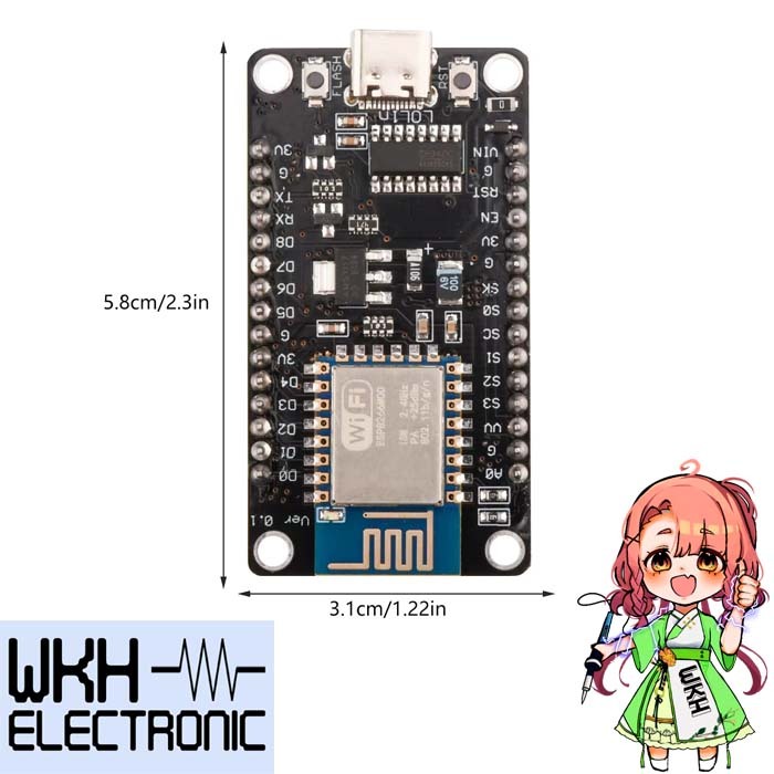 ESP8266 CH340 Type C NodeMCU Development Board Node Mcu Lua Wifi ESP 8266 CH 340