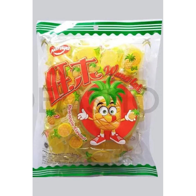 

NARAYA PERMEN JELLY NANAS 400gr (JELLY PINEAPPLE) ISI 30pcs