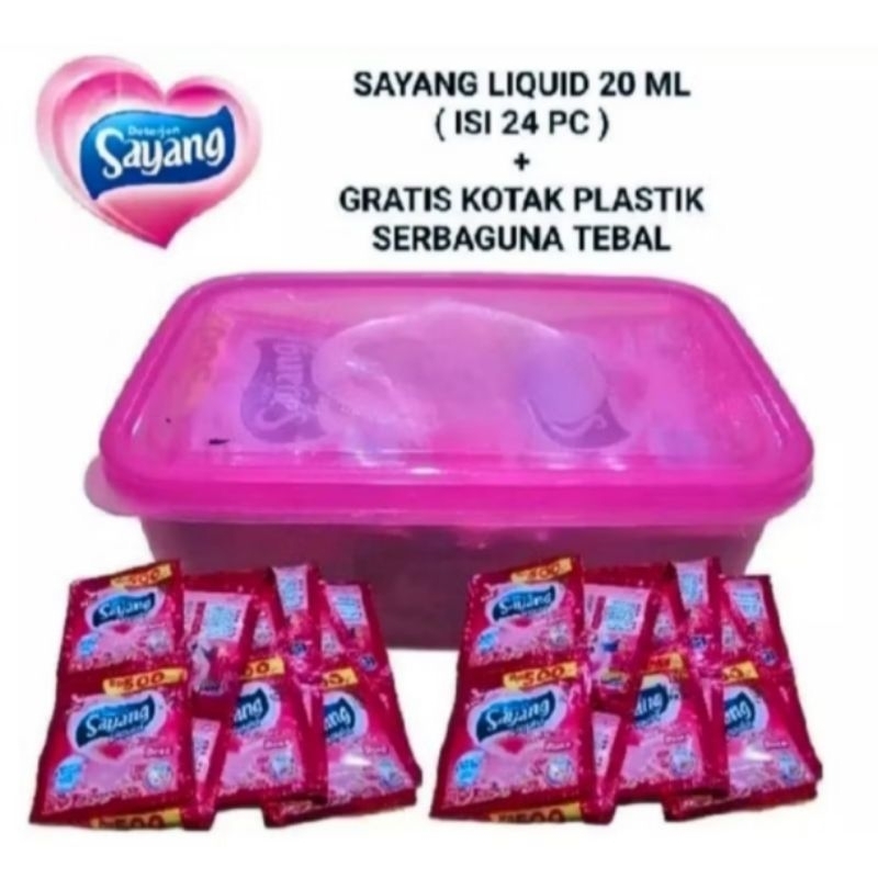 DETERGENT CAIR SAYANG SACHET 500AN 24PCS