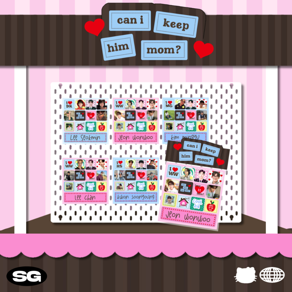 

[SG.LAB] CAN I KEEP HIM MOM SEVENTEEN'S MICRO STICKER HOLOGRAM LAMINATED KISSCUT | KPOP SEVENTEEN SVT