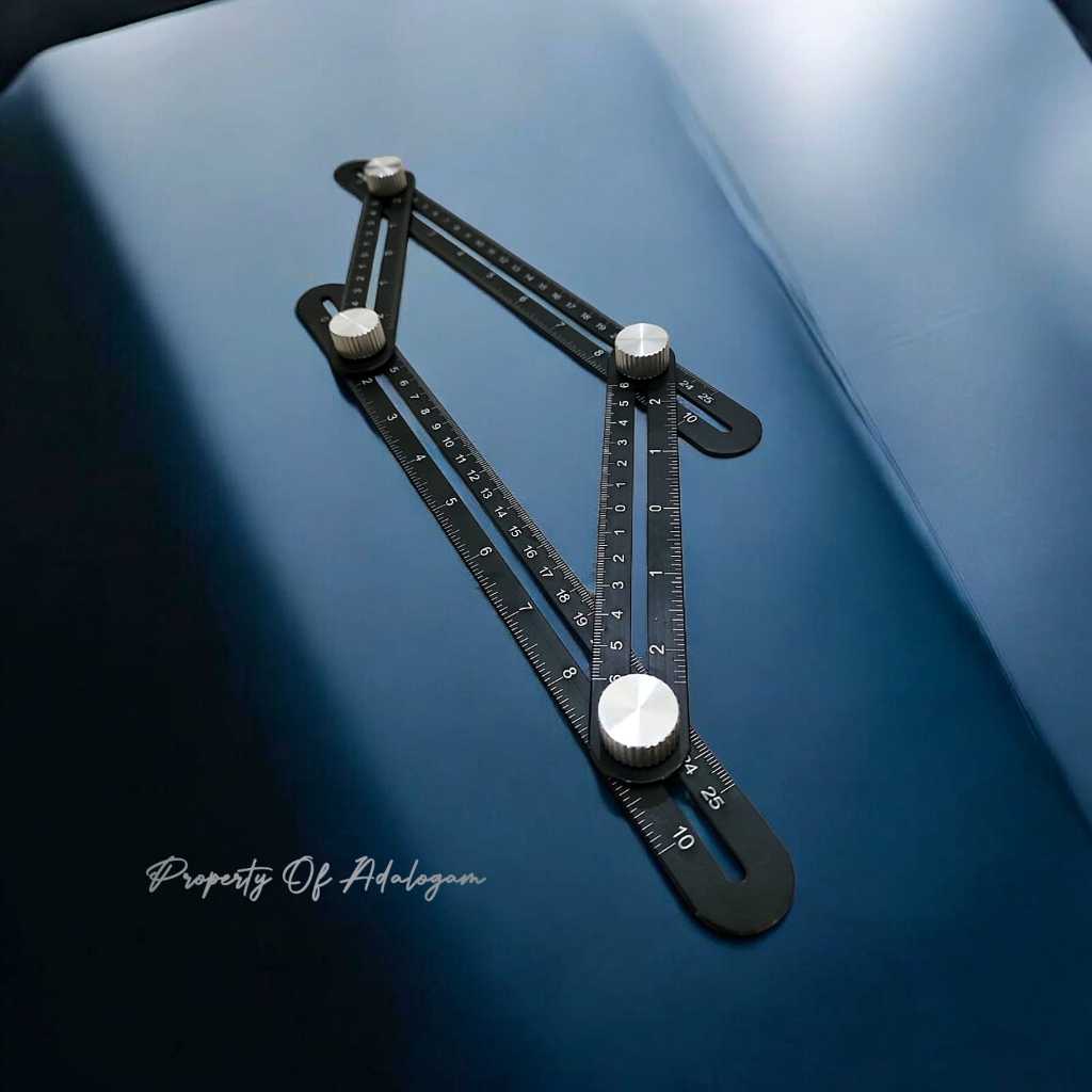 

Penggaris Keramik 4 Lipat Aluminium - Adjustable Multi Fungsi