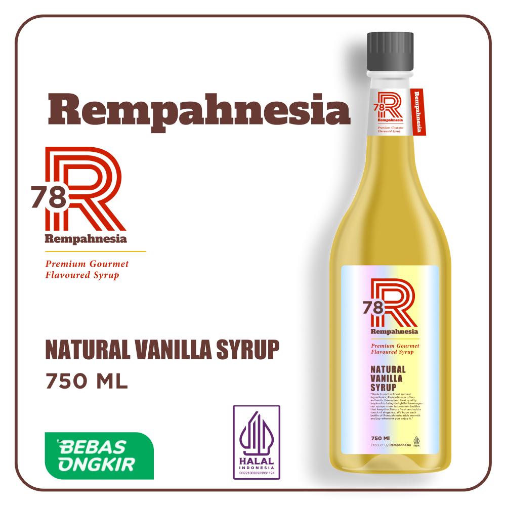 

Rempahnesia Syrup | Natural Vanilla Syrup 750 ml