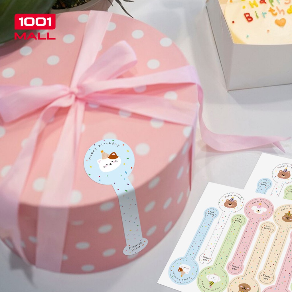 

100pcs Stiker Label Happy Brithday