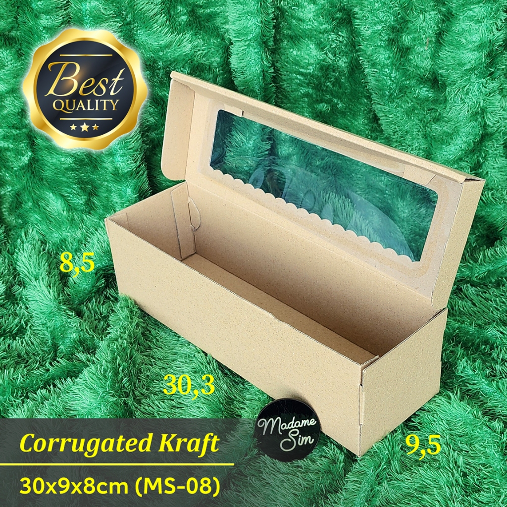 

DUS BOLU GULUNG - KOTAK ROTI BREAD - BOX KEMASAN 30x9x8 - MS-08